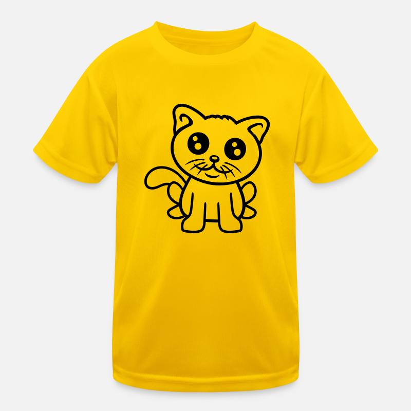 Katze Haustier Süß Niedlich Kätzchen Freundlich Kinder Funktions-T-Shirt
