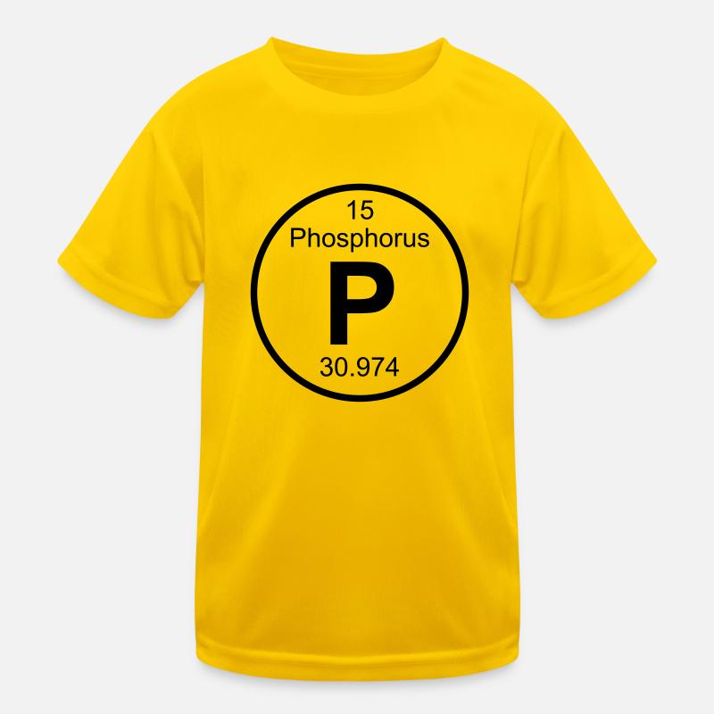 Phosphorus (P) (element 15) Kids Functional T-Shirt