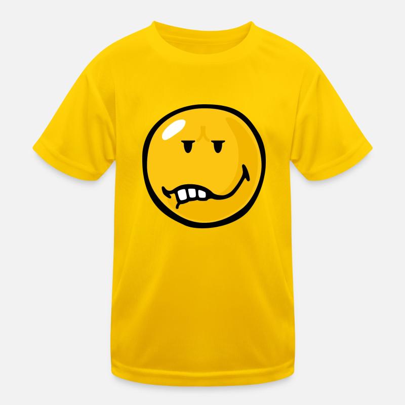Smiley Anger Annoyance Kinder Funktions-T-Shirt