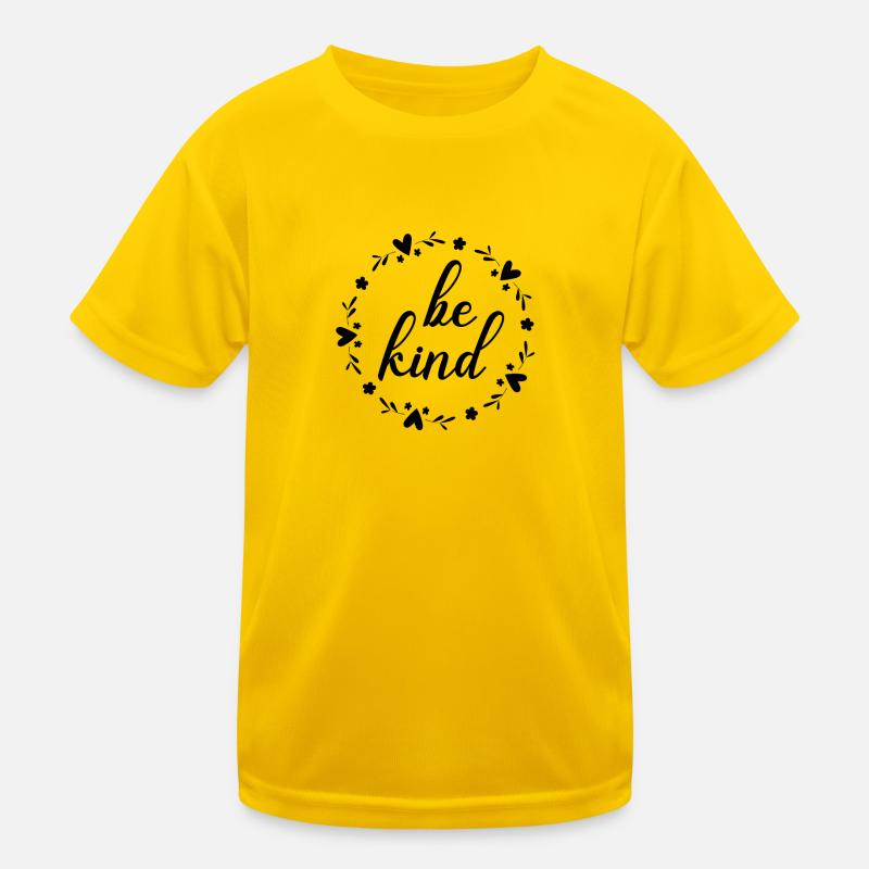 be kind Kinder Funktions-T-Shirt