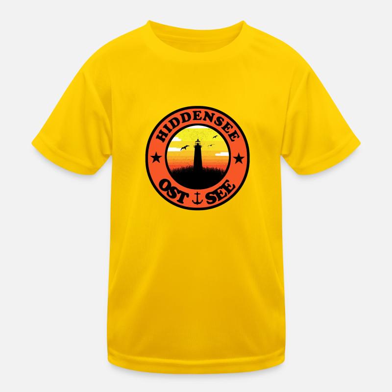 Leuchtturm Ostsee Hiddensee Kinder Funktions-T-Shirt
