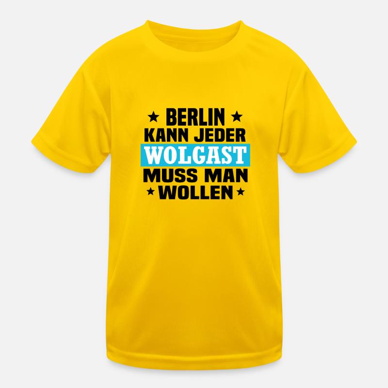 Wolgast Berlin Kinder Funktions-T-Shirt