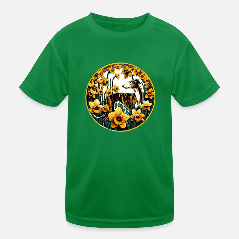 Daffodils Sighthound Kids Functional T-Shirt
