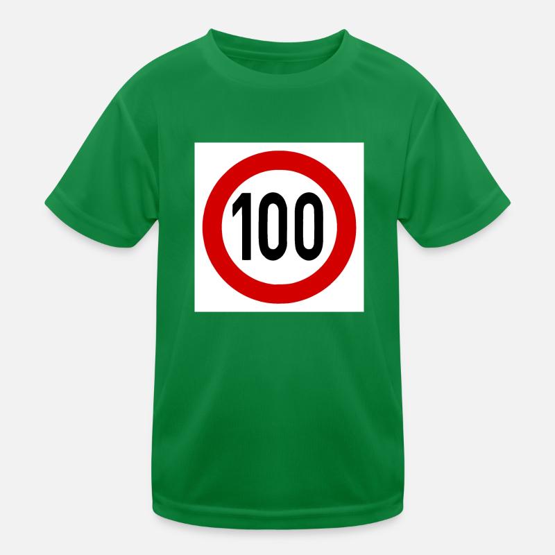 Speed limit 100 Kids Functional T-Shirt