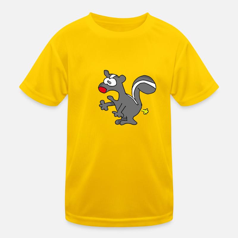 Farting Skunk Kids Functional T-Shirt