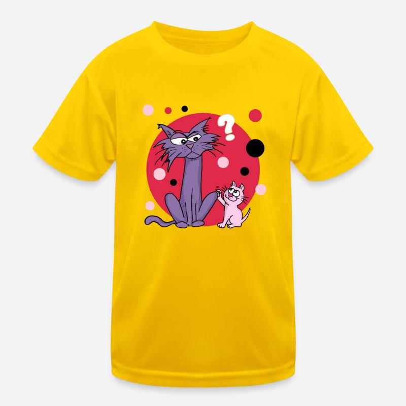 Was willst du Zwergen-Katze? Kinder Funktions-T-Shirt