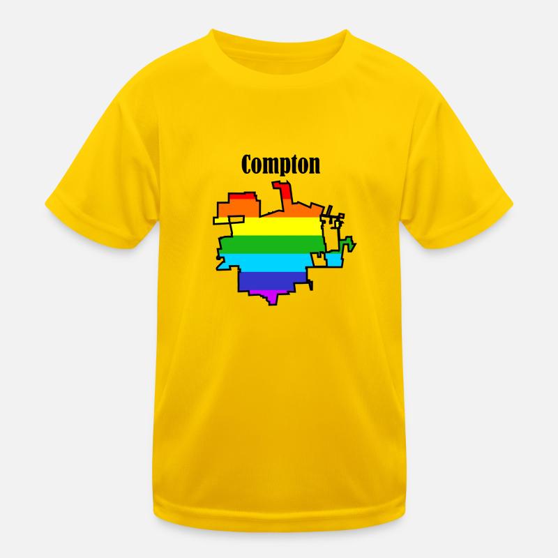 Compton Regenbogen Kinder Funktions-T-Shirt