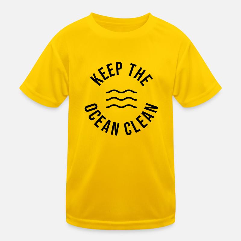 Keep the Ocean clean Kids Functional T-Shirt