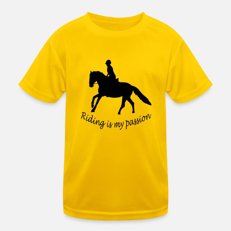 Rider with horse Kids Functional T-Shirt