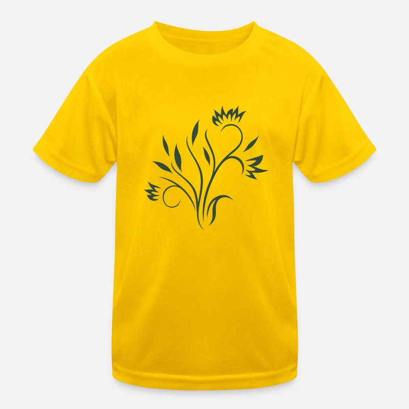 Beautiful floral element Kids Functional T-Shirt