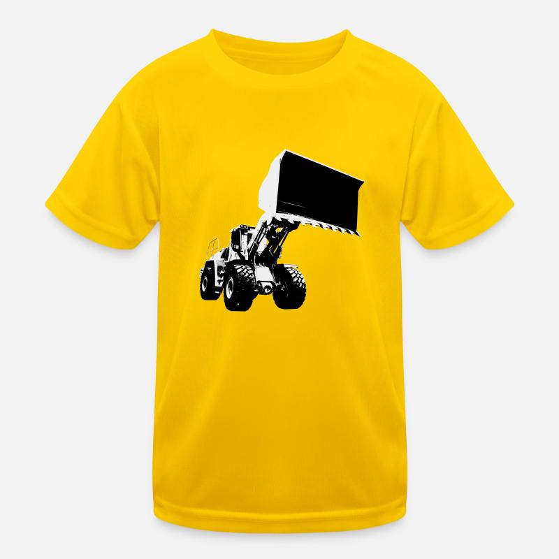 wheel loader Kids Functional T-Shirt