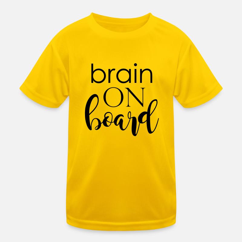 brain on board Kinder Funktions-T-Shirt