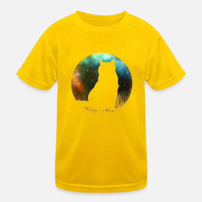Mignon chat de l’espace galactique T-shirt sport Enfant
