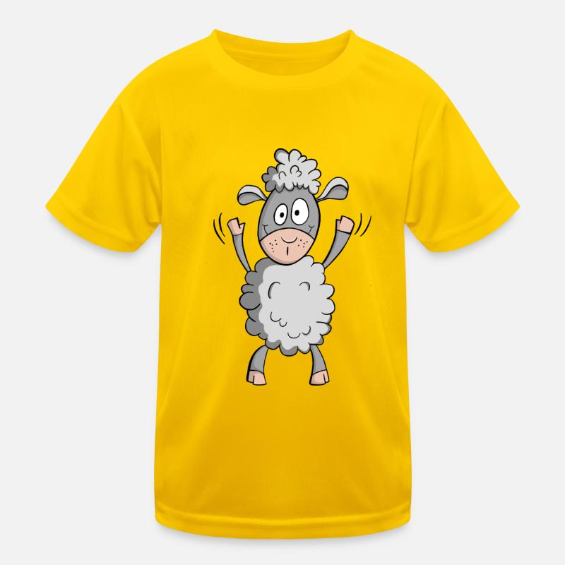 Süßes lustiges Schaf… Comic Geschenk Kinder Funktions-T-Shirt