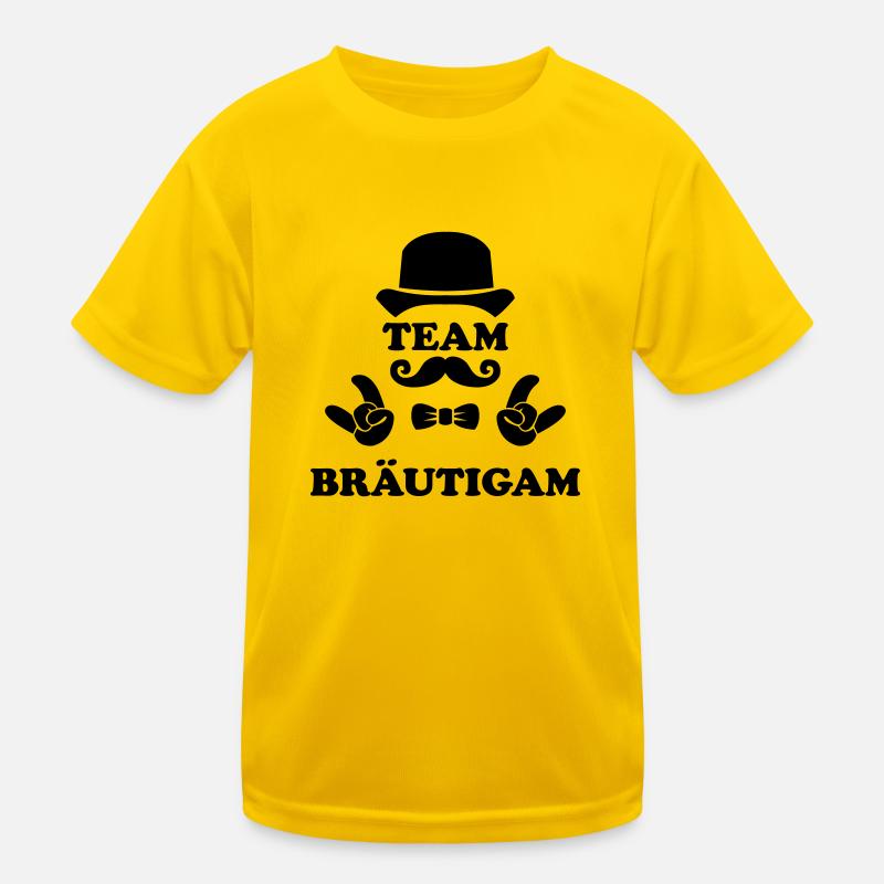 Team Groom Kids Functional T-Shirt