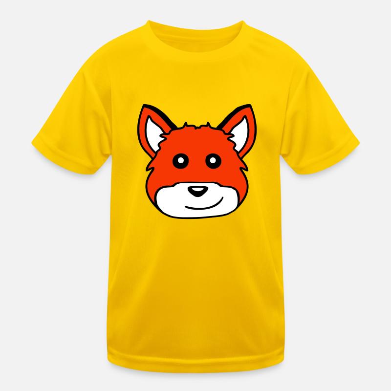 Fuchs Rotfuchs Wildes Tier Schlauer Wald Bewohner Kinder Funktions-T-Shirt