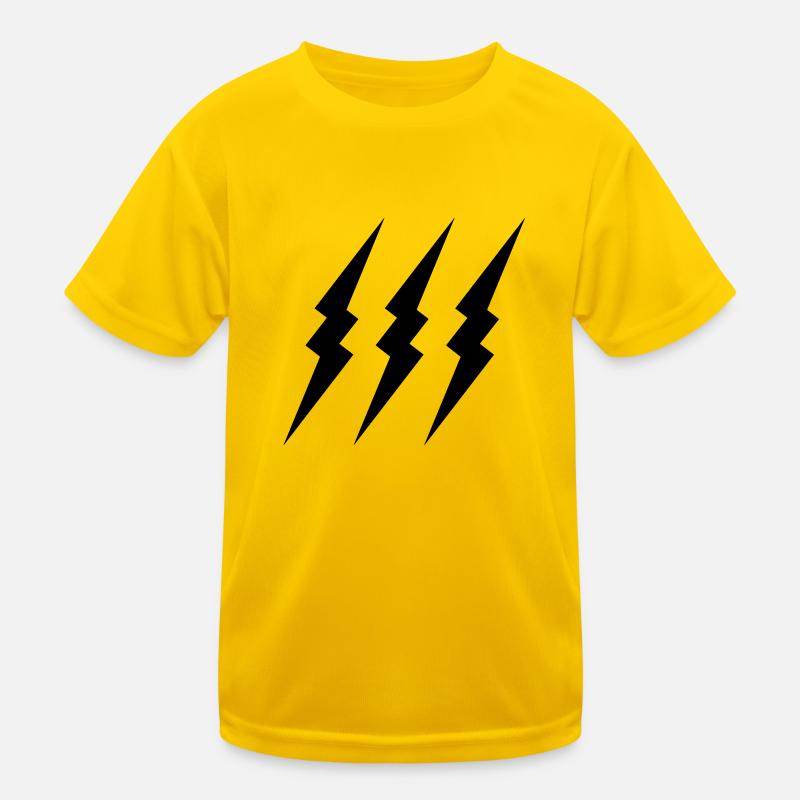 lightening - Kids Functional T-Shirt - egg yellow