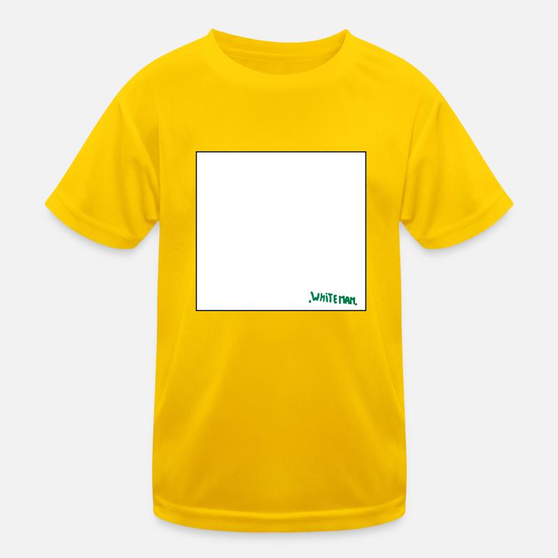 einfarbiger Whiteman Kinder Funktions-T-Shirt
