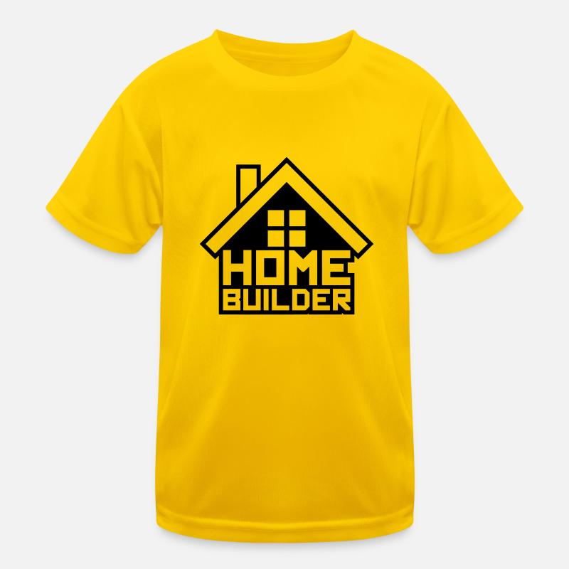 kontur version logo eigenheim home builder haus ba Kinder Funktions-T-Shirt