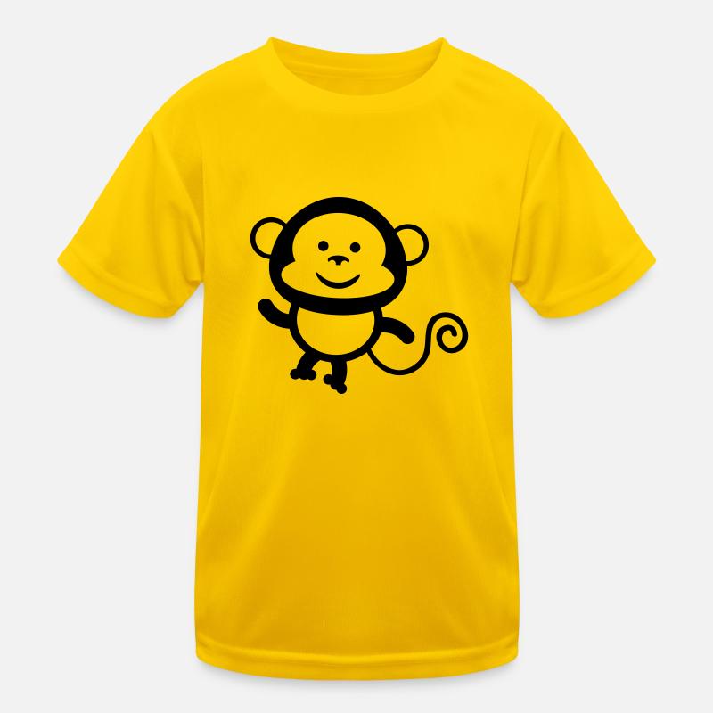 monkey comic Kinder Funktions-T-Shirt
