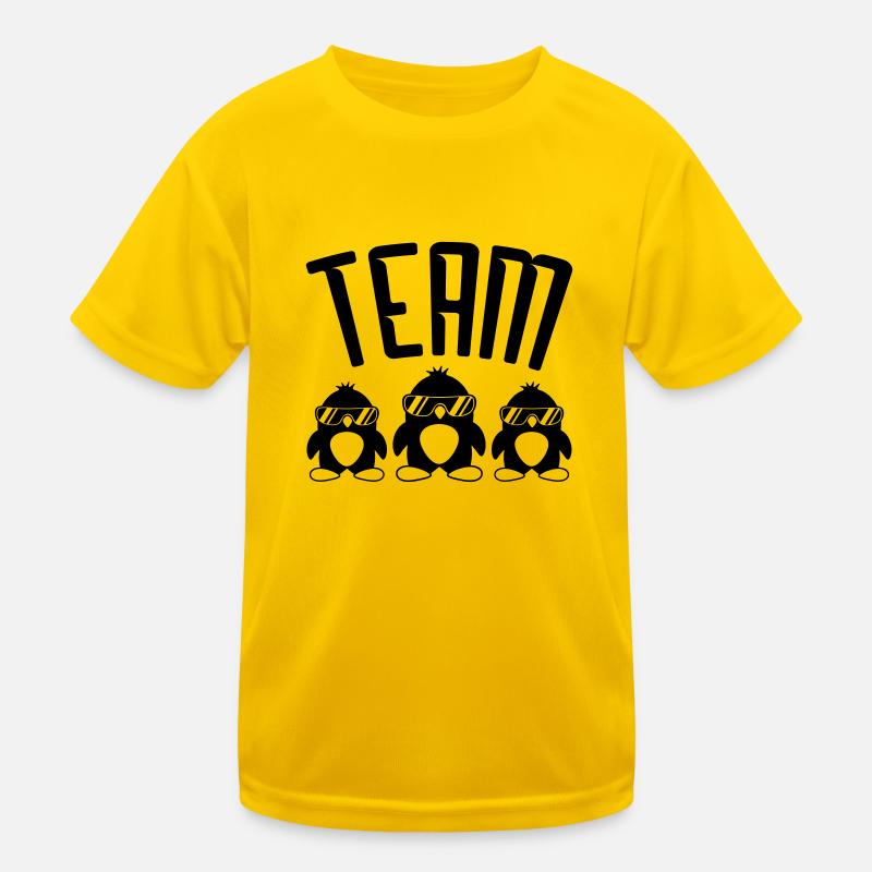 Cool penguins logo Kids Functional T-Shirt