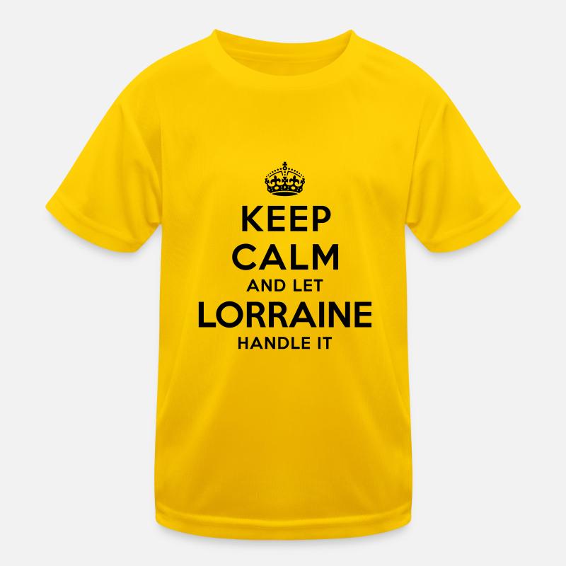 keep calm and let lorraine handle it Kids Functional T-Shirt