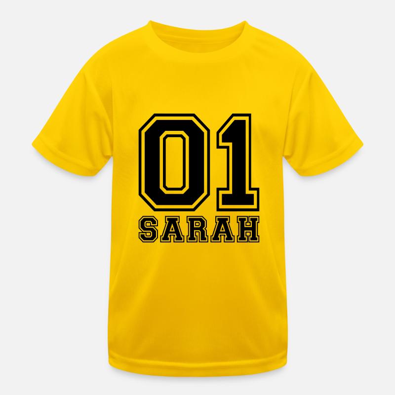 Sarah - Nom T-shirt sport Enfant