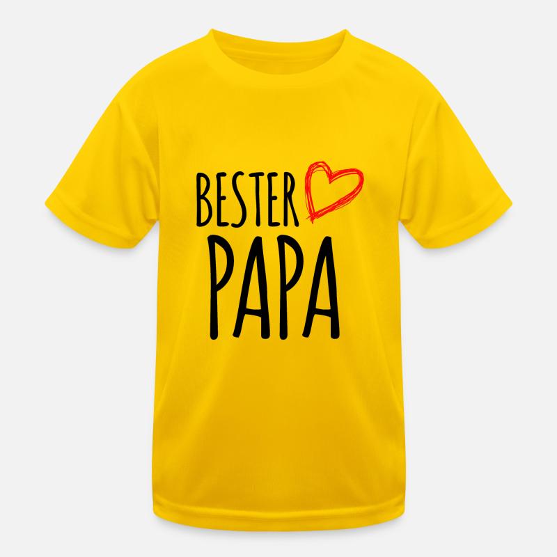 bester Papa Kinder Funktions-T-Shirt