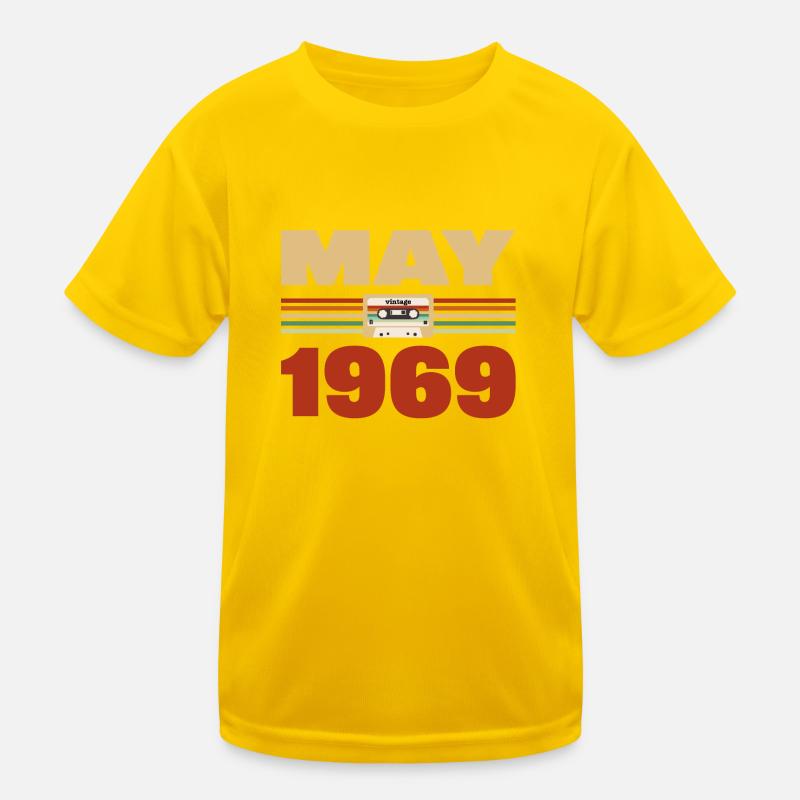 54e anniversaire mai millésime 1969 Idée cadeau T-shirt sport Enfant