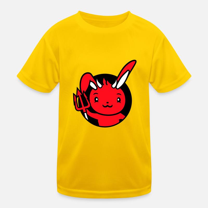 Bunny Devil Démon Mal Satan Enfer Trident Costume T-shirt sport Enfant