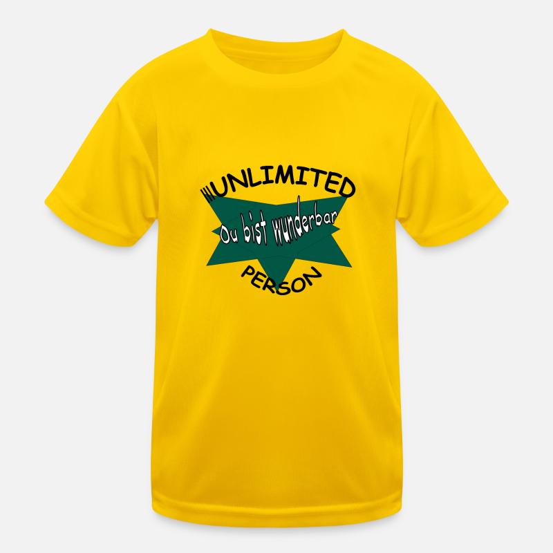 Du bist wunderbar Kinder Funktions-T-Shirt