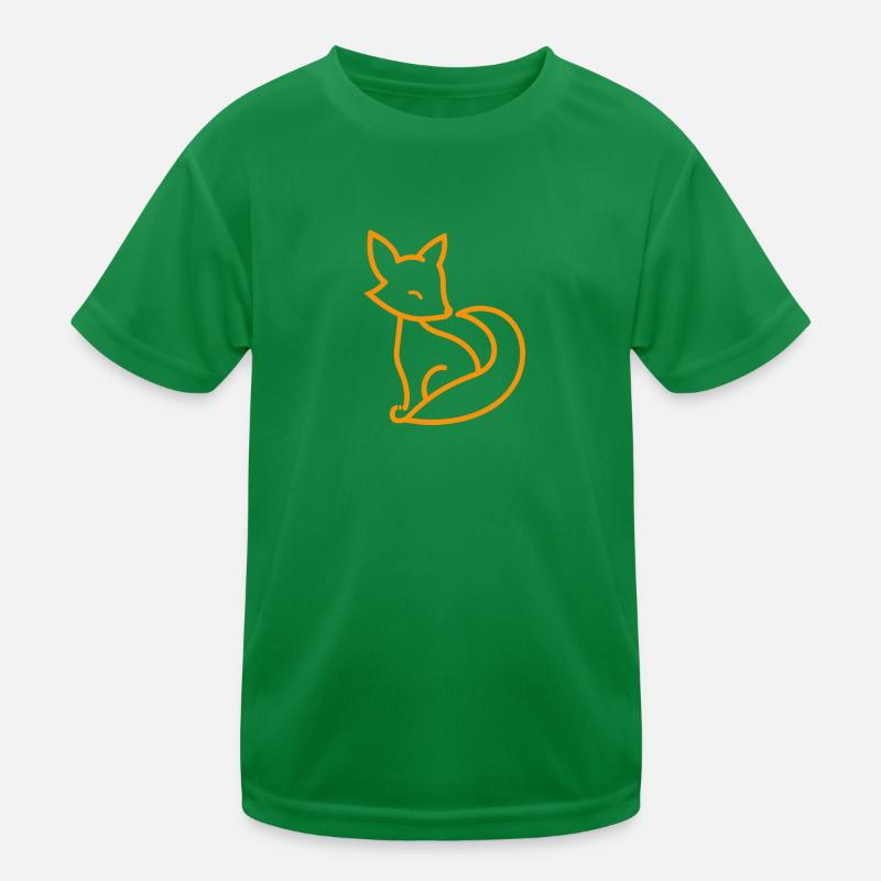 Fuchs Logo, Rotfuchs Symbol, Tier Kinder Funktions-T-Shirt