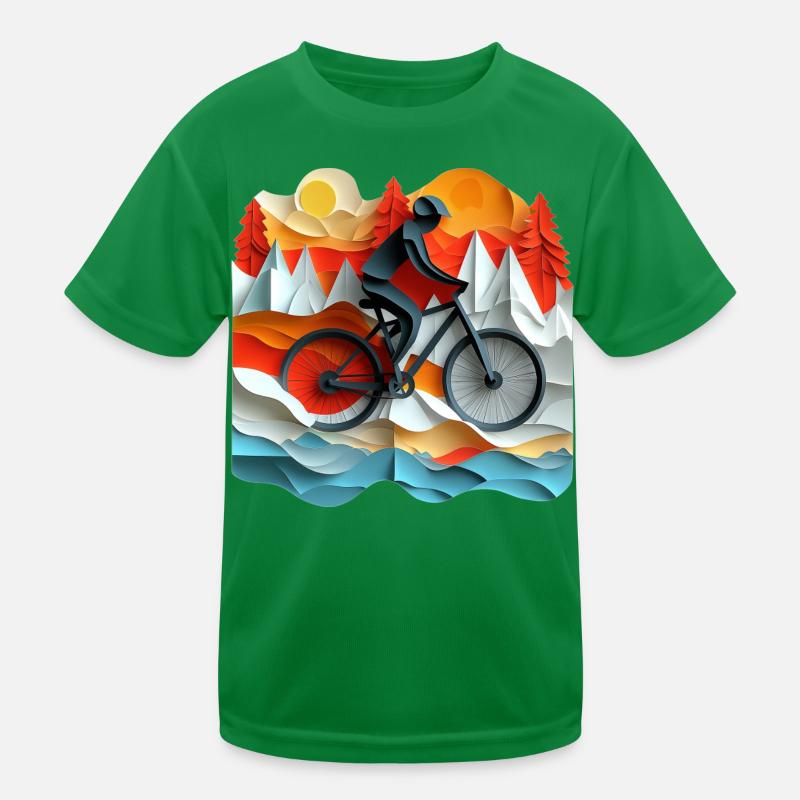 Bicycle excursion Kids Functional T-Shirt