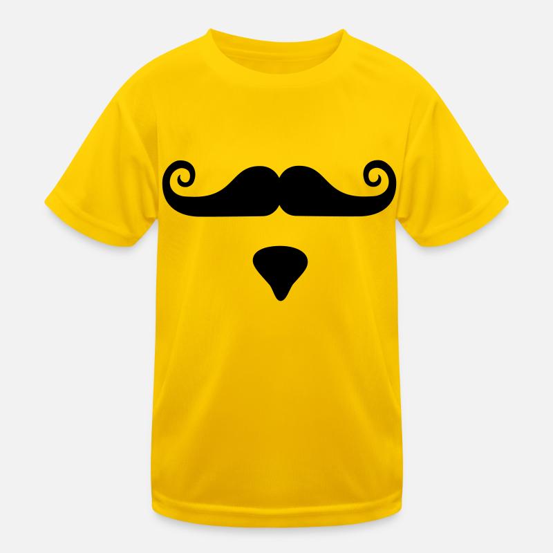 Bacantes moustache T-shirt sport Enfant