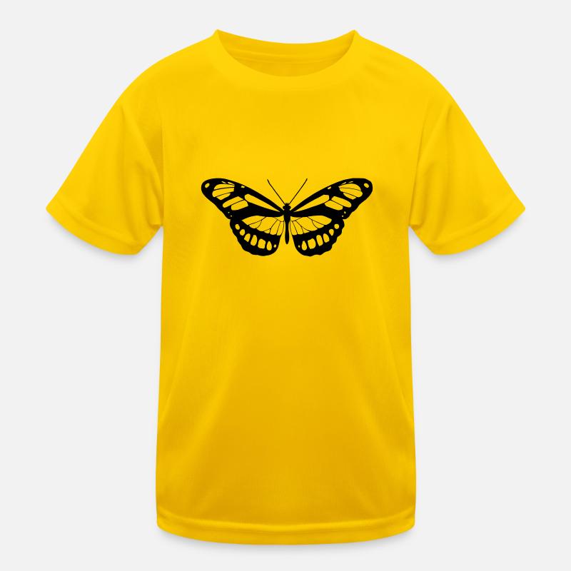 Schmetterling Silhouette Kinder Funktions-T-Shirt