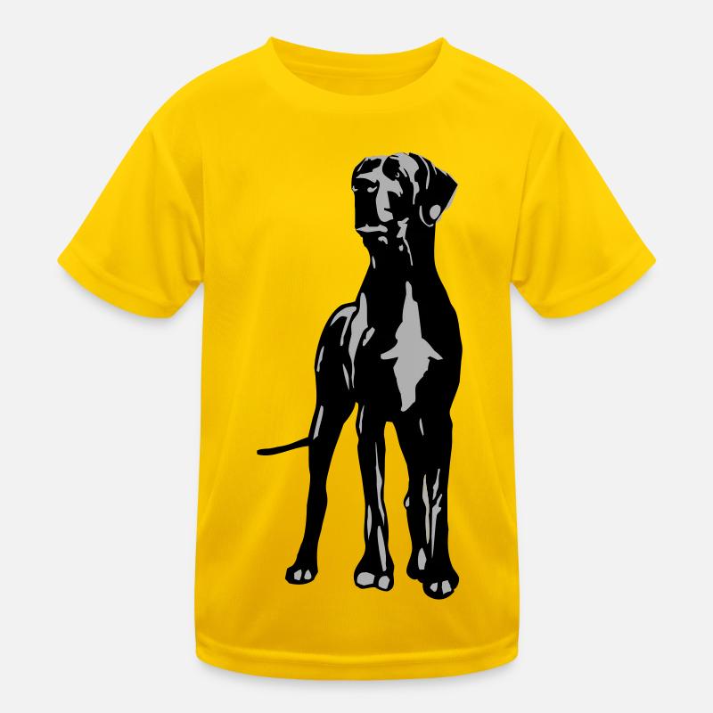 Dino Great Dane 2 color Kids Functional T-Shirt