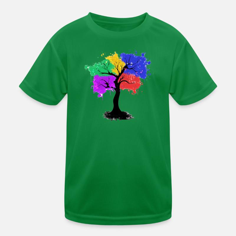 Arbre de couleur T-shirt sport Enfant