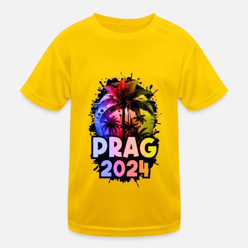 Prague 2024 Vacances Coloré T-shirt sport Enfant
