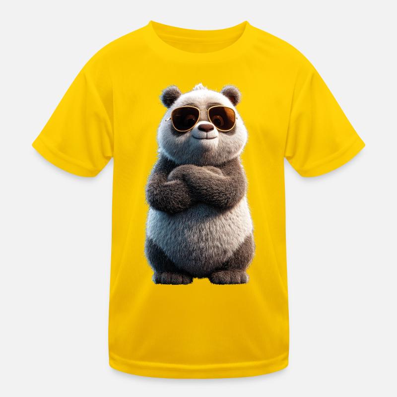 Panda Ours Pandas Géants Panda Géant Mignon Panda Ours Panda T-shirt sport Enfant