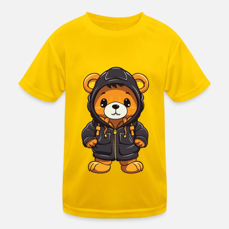 Bear Winter Comic Cute Kids Functional T-Shirt
