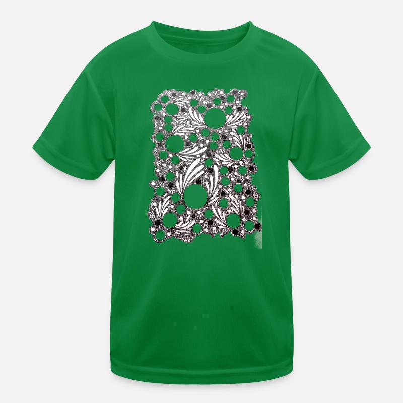 Motif de dentelle soufflée par feuilles T-shirt sport Enfant