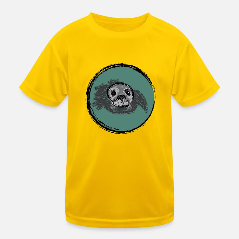 Emerging Seal / Surfacing Seal - Design II Kids Functional T-Shirt