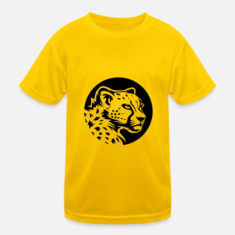 Gepard-Profil Kinder Funktions-T-Shirt