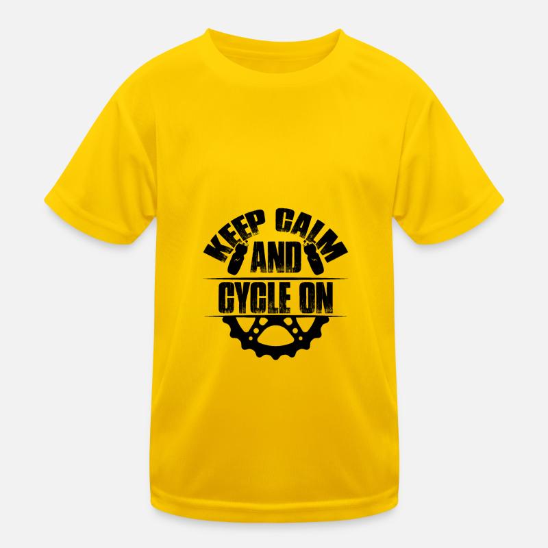 keep calm bike Kids Functional T-Shirt