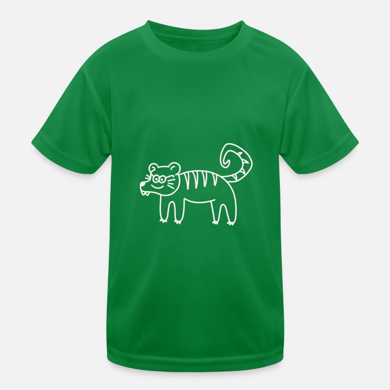 Anti-Zoo Three White Kinder Funktions-T-Shirt