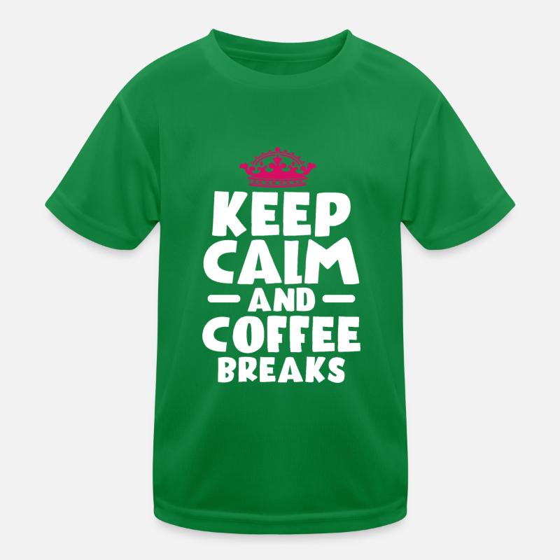Kaffee Kinder Funktions-T-Shirt