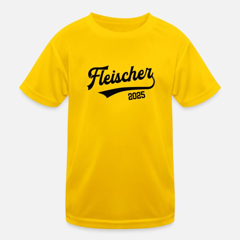 Fleischer 2025 Beruf Fleischerei Lehre Schlachter Kinder Funktions-T-Shirt