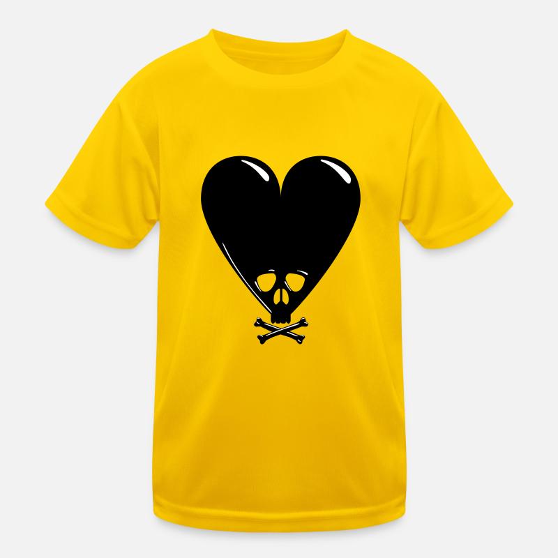 Noir Saint-Valentin T-shirt sport Enfant