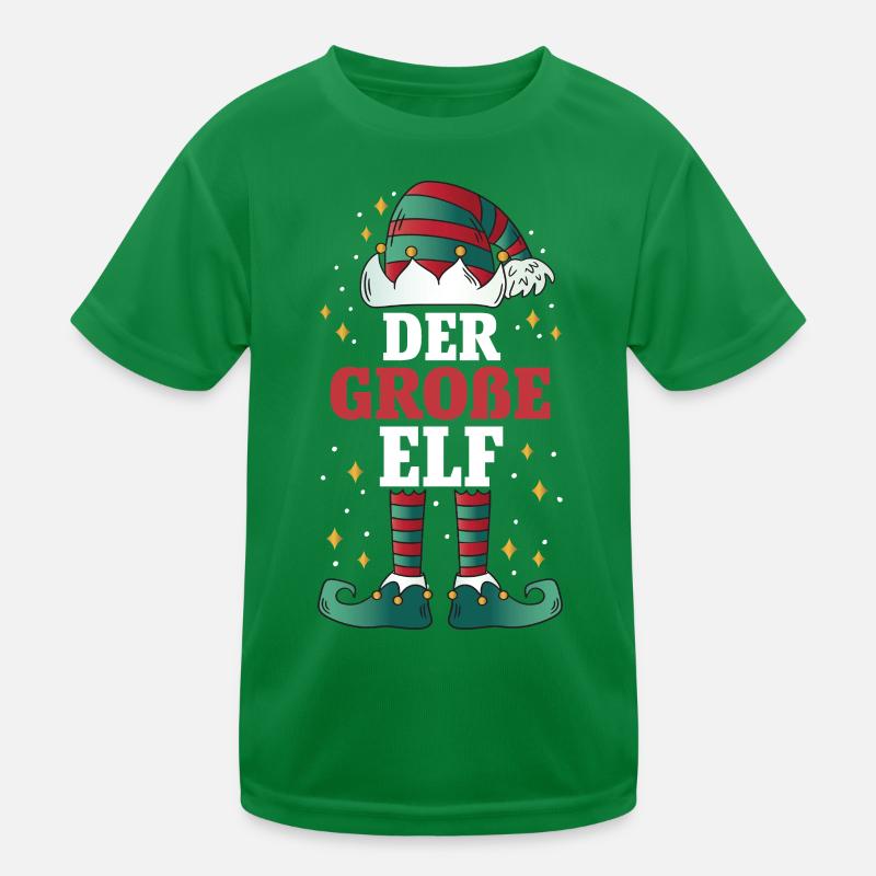 Weihnachten Der Große Elf Kinder Funktions-T-Shirt