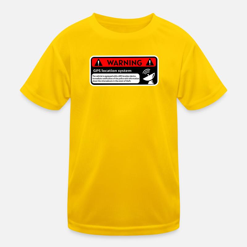 GPS Warning Kids Functional T-Shirt
